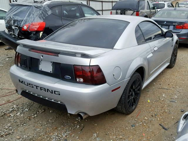 1FAFP42XX1F209323 - 2001 FORD MUSTANG GT SILVER photo 4