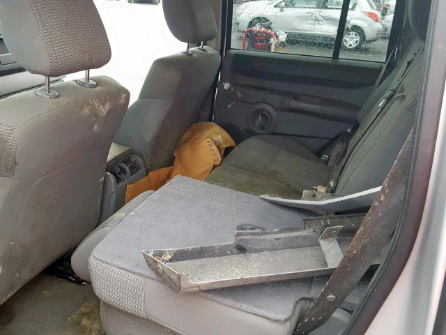 1J8HH48N17C548139 - 2007 JEEP COMMANDER ვერცხლისფერი ფოტო 6