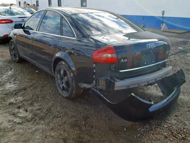 WAUED64B41N118496 - 2001 AUDI A6 2.7T QU BLACK photo 3