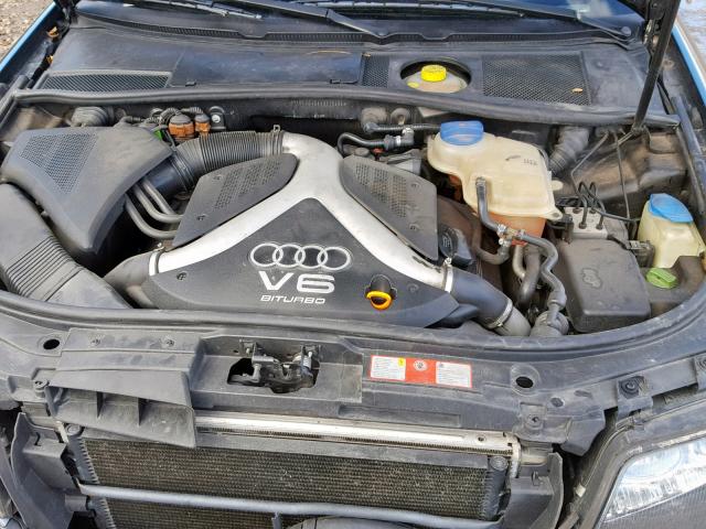 WAUED64B41N118496 - 2001 AUDI A6 2.7T QU BLACK photo 7