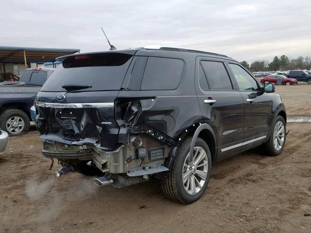 1FM5K8F87JGC79933 - 2018 FORD EXPLORER L BLACK photo 4