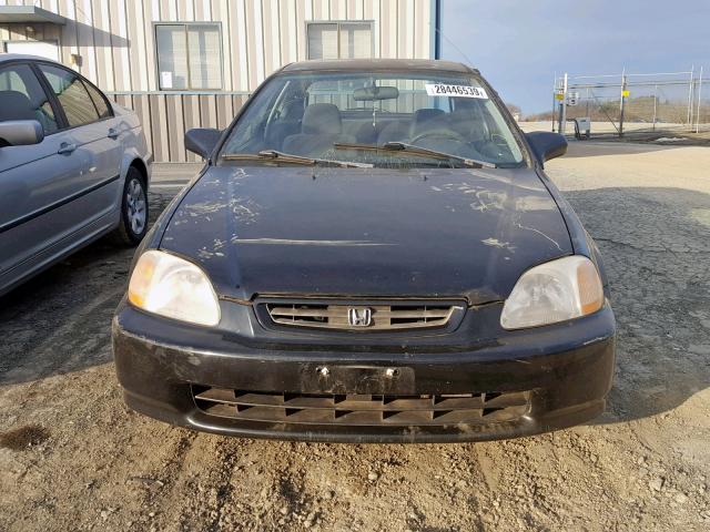 2HGEJ6445VH100957 - 1997 HONDA CIVIC DX BLACK photo 9