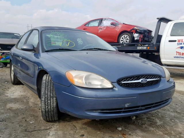 1FAFP5524YA174100 - 2000 FORD TAURUS SES BLUE photo 1