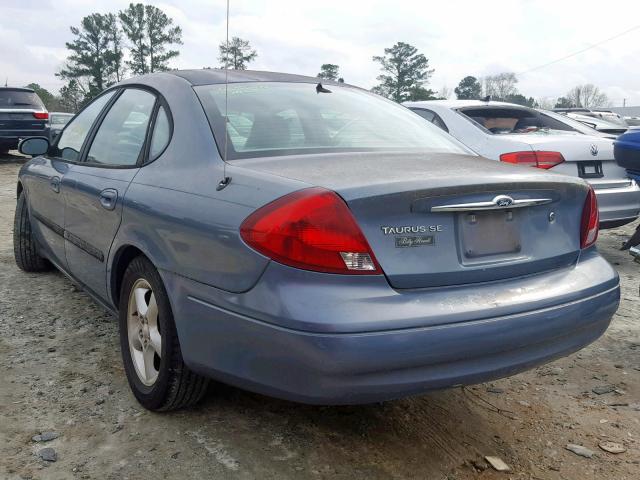 1FAFP5524YA174100 - 2000 FORD TAURUS SES BLUE photo 3