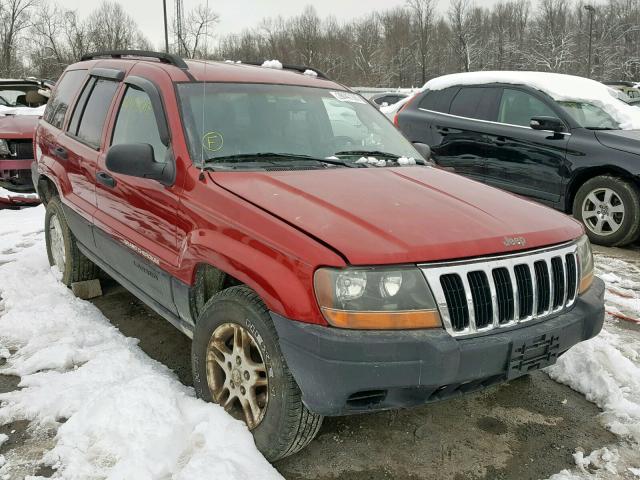 1J4GW48S02C118684 - 2002 JEEP GRAND CHER RED photo 1