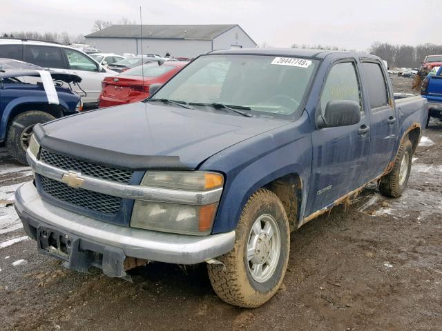 1GCCS136948164433 - 2004 CHEVROLET COLORADO BLUE photo 2