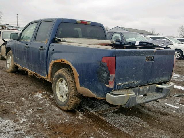 1GCCS136948164433 - 2004 CHEVROLET COLORADO BLUE photo 3