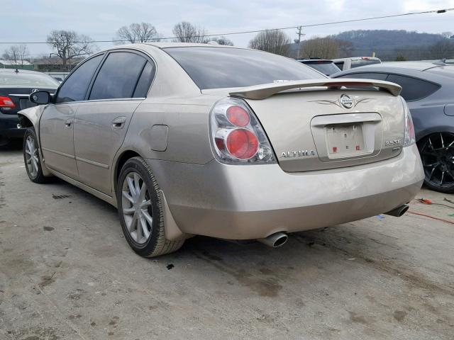 1N4BL11E86C203117 - 2006 NISSAN ALTIMA SE GOLD photo 3