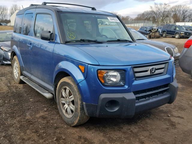 5J6YH28777L002288 - 2007 HONDA ELEMENT EX BLUE photo 1