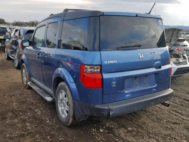 5J6YH28777L002288 - 2007 HONDA ELEMENT EX BLUE photo 3