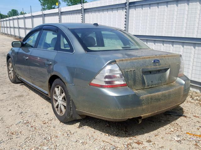 1FAHP24W18G120147 - 2008 FORD TAURUS SEL BLUE photo 3