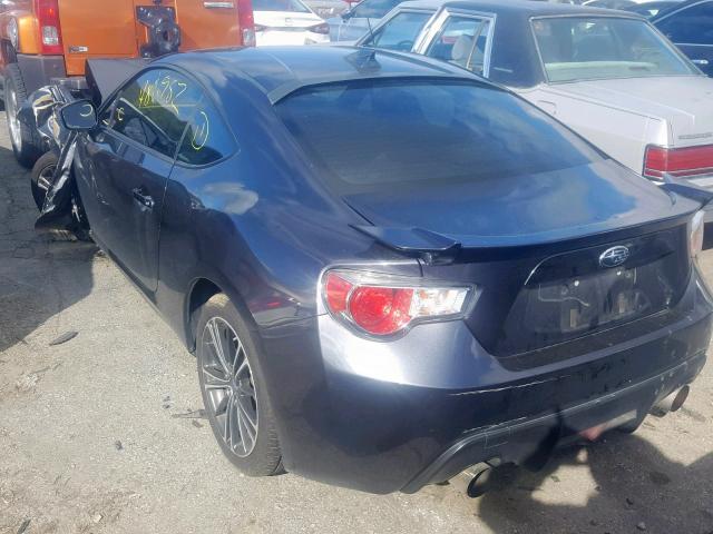 JF1ZCAC15E9602779 - 2014 SUBARU BRZ 2.0 LI GRAY photo 3