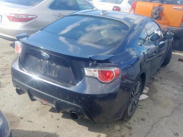 JF1ZCAC15E9602779 - 2014 SUBARU BRZ 2.0 LI GRAY photo 4