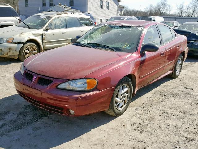 1G2NE52F84M622628 - 2004 PONTIAC GRAND AM S MAROON photo 2