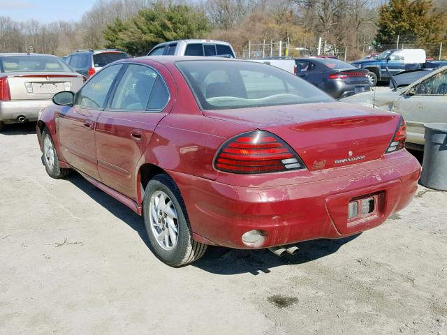 1G2NE52F84M622628 - 2004 PONTIAC GRAND AM S MAROON photo 3