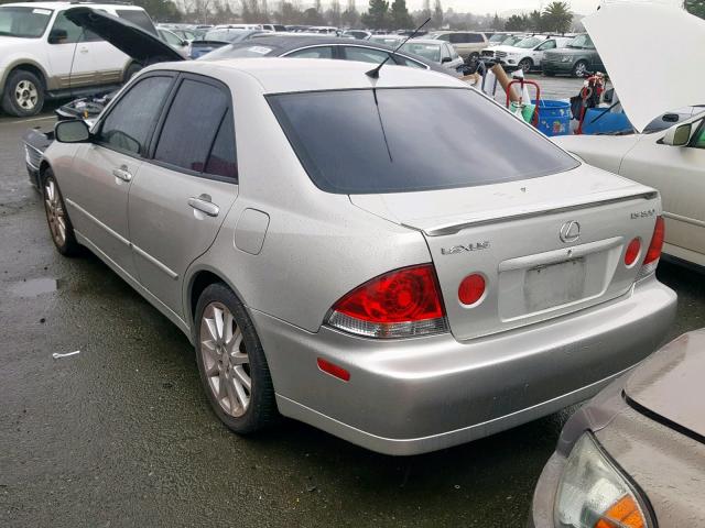 JTHBD192040087345 - 2004 LEXUS IS 300 SILVER photo 3