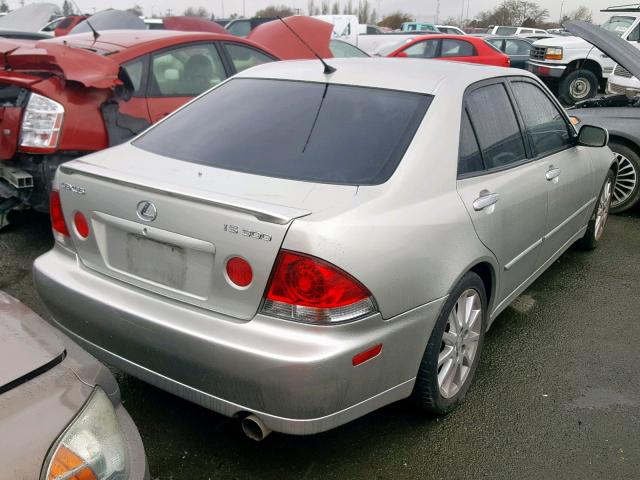 JTHBD192040087345 - 2004 LEXUS IS 300 SILVER photo 4