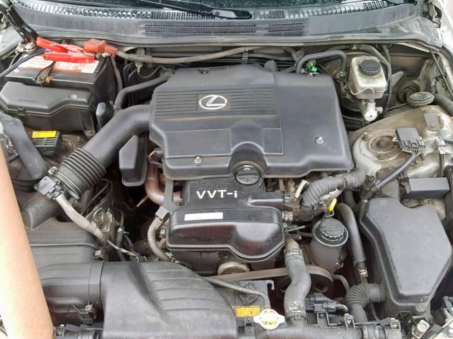 JTHBD192040087345 - 2004 LEXUS IS 300 SILVER photo 7