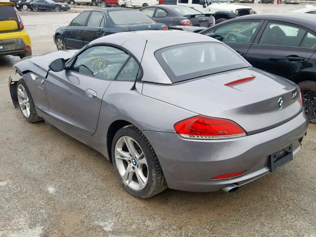 WBALM7C58BE382945 - 2011 BMW Z4 SDRIVE3 GRAY photo 3