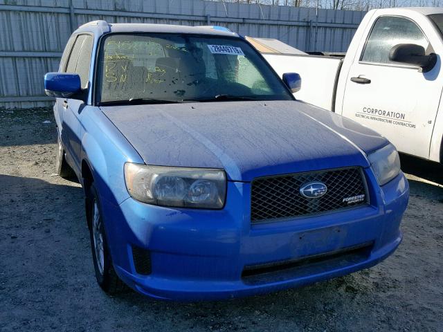 JF1SG66648H711867 - 2008 SUBARU FORESTER S BLUE photo 1