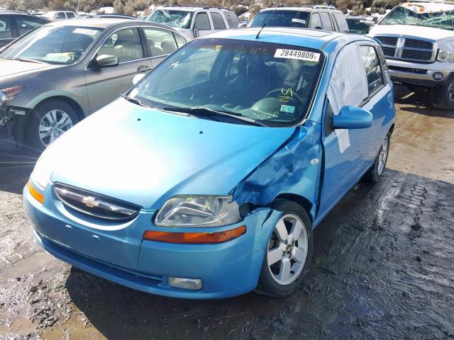 KL1TG66626B642750 - 2006 CHEVROLET AVEO LT BLUE photo 2