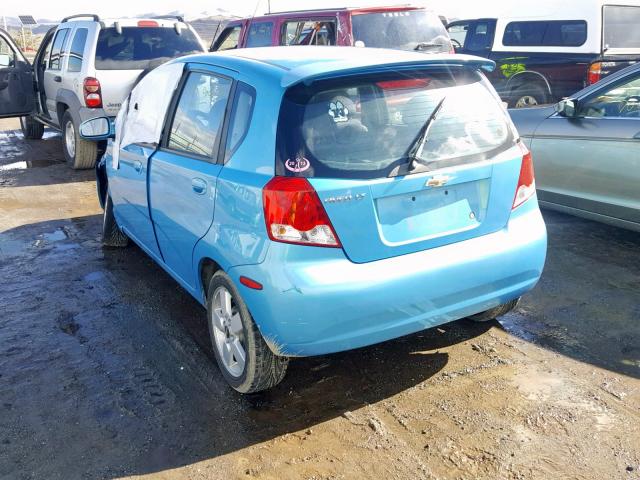 KL1TG66626B642750 - 2006 CHEVROLET AVEO LT BLUE photo 3