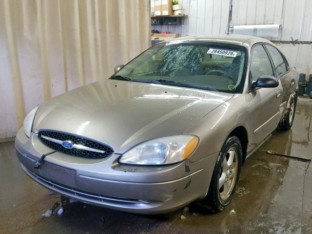 1FAFP552X3A181139 - 2003 FORD TAURUS SES TAN photo 2