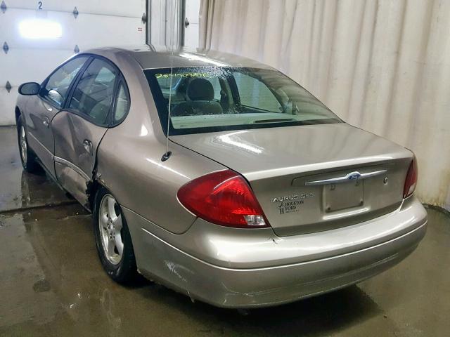 1FAFP552X3A181139 - 2003 FORD TAURUS SES TAN photo 3