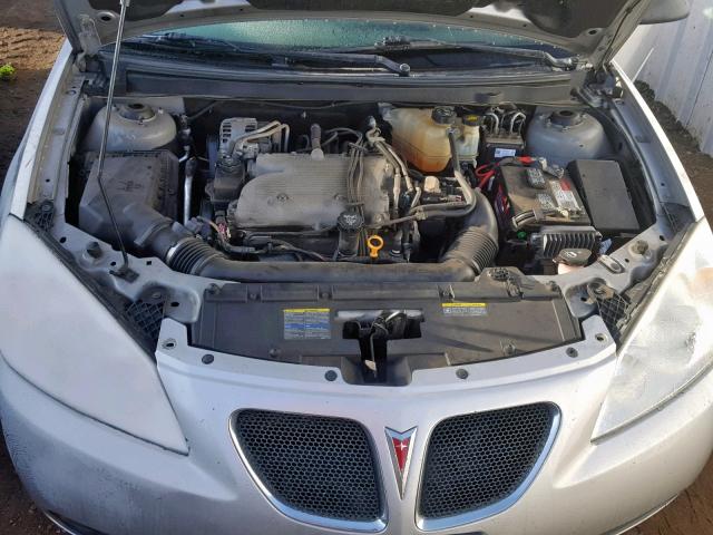 1G2ZH57N184207939 - 2008 PONTIAC G6 GT SILVER photo 7