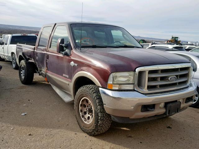 1FTSW31P33EC47427 - 2003 FORD F350 SRW S MAROON photo 1