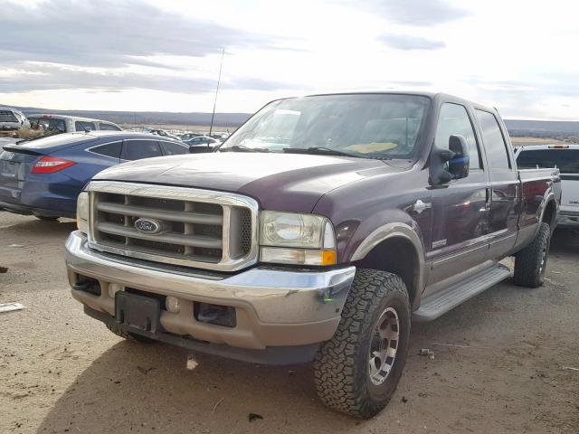 1FTSW31P33EC47427 - 2003 FORD F350 SRW S MAROON photo 2