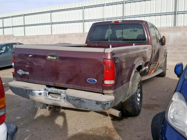 1FTSW31P33EC47427 - 2003 FORD F350 SRW S MAROON photo 4