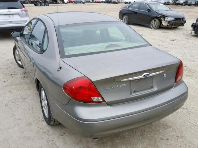 1FAFP55U61G265132 - 2001 FORD TAURUS SES GRAY photo 3