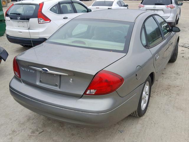 1FAFP55U61G265132 - 2001 FORD TAURUS SES GRAY photo 4