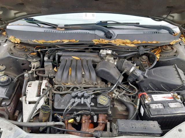 1FAFP55U61G265132 - 2001 FORD TAURUS SES GRAY photo 7