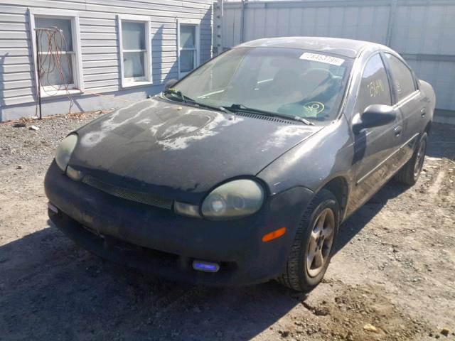 1B3ES46C21D246486 - 2001 DODGE NEON SE BLACK photo 2