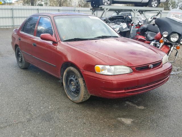 1NXBR12E3YZ327232 - 2000 TOYOTA COROLLA VE BURGUNDY photo 1