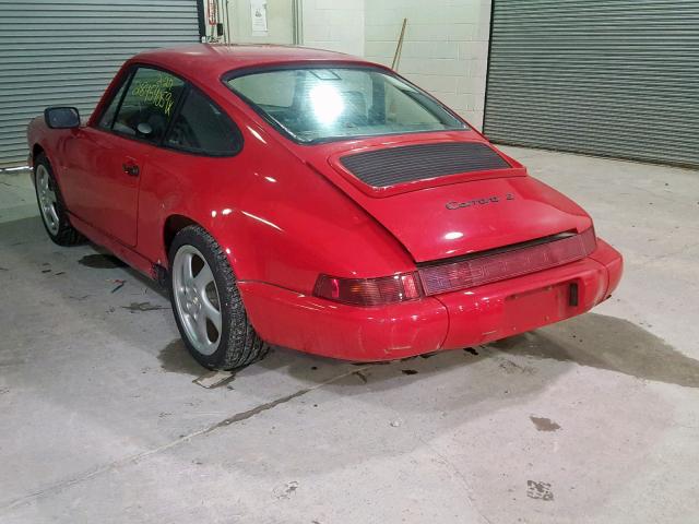 WP0AB2966MS410832 - 1991 PORSCHE 911 CARRER RED photo 3