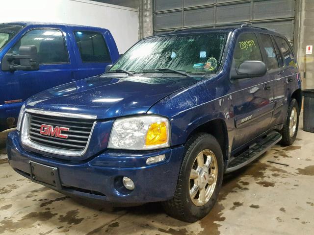 1GKDT13S222427980 - 2002 GMC ENVOY BLUE photo 2