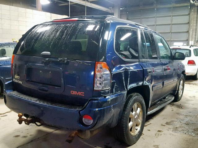 1GKDT13S222427980 - 2002 GMC ENVOY BLUE photo 4