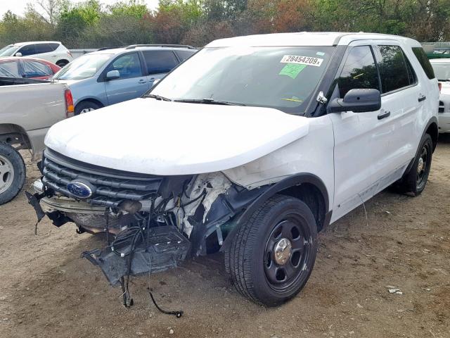 1FM5K8AR8HGC79126 - 2017 FORD EXPLORER P WHITE photo 2