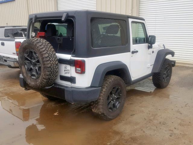 1C4GJWAG7FL716167 - 2015 JEEP WRANGLER S WHITE photo 4