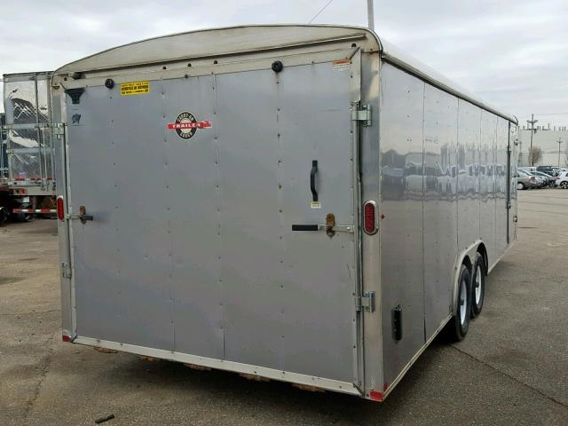 4YMCL2421FG054089 - 2015 CARGO TRAILER GRAY photo 4