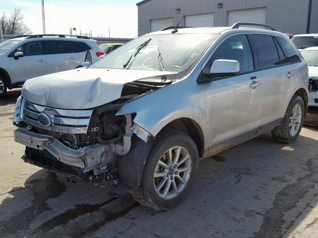 2FMDK4JC7ABB25620 - 2010 FORD EDGE SEL GRAY photo 2