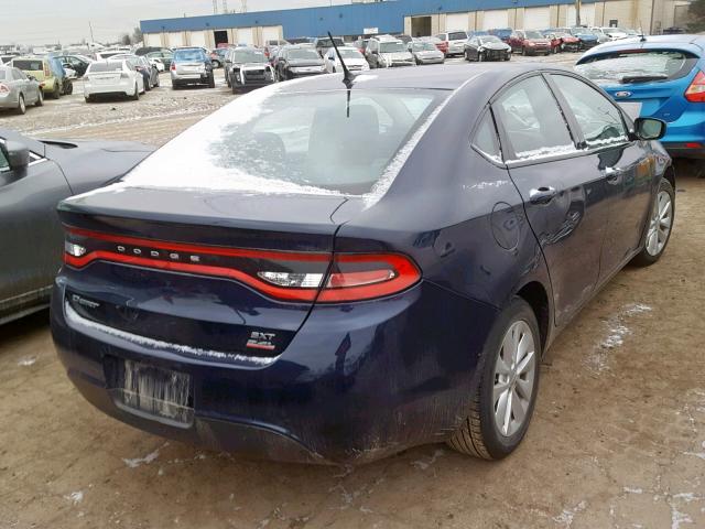 1C3CDFBB8ED877892 - 2014 DODGE DART SXT BLUE photo 4