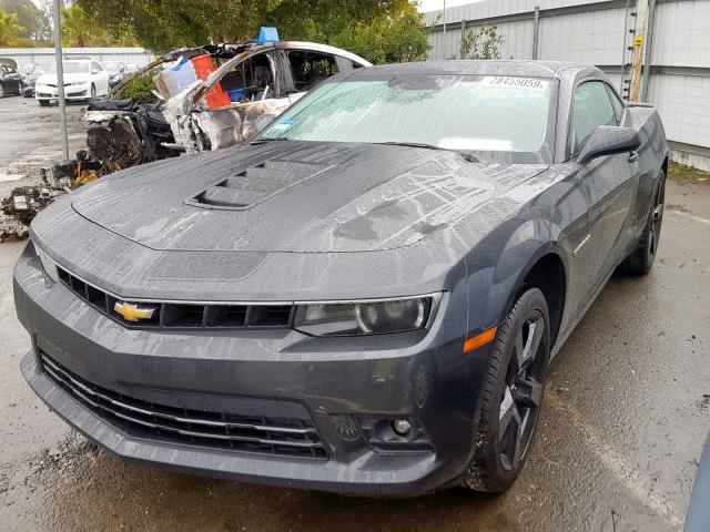 2G1FK1EJ8F9125573 - 2015 CHEVROLET CAMARO 2SS GRAY photo 2