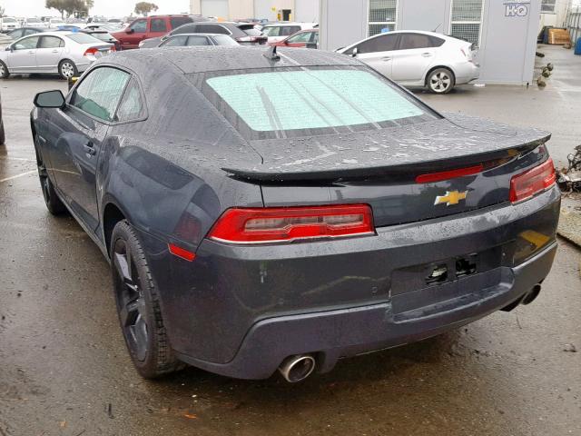 2G1FK1EJ8F9125573 - 2015 CHEVROLET CAMARO 2SS GRAY photo 3