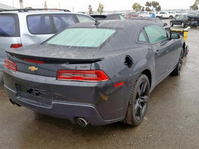 2G1FK1EJ8F9125573 - 2015 CHEVROLET CAMARO 2SS GRAY photo 4