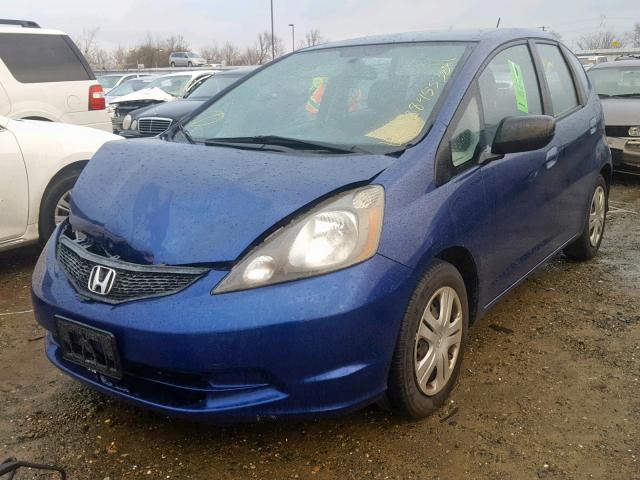 JHMGE8H20AC020770 - 2010 HONDA FIT BLUE photo 2