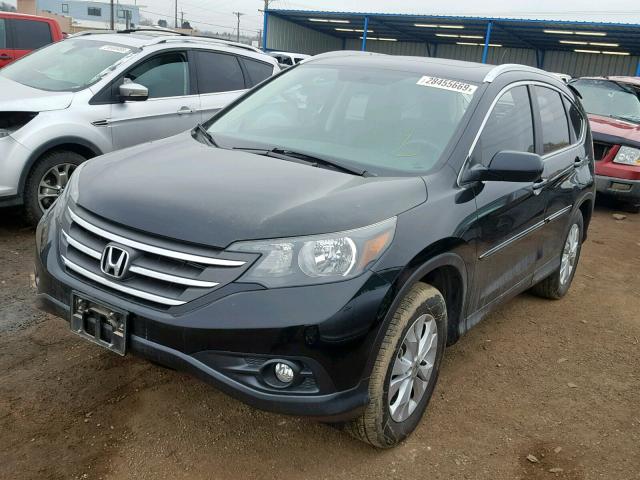 2HKRM4H70EH644273 - 2014 HONDA CR-V EXL BLACK photo 2